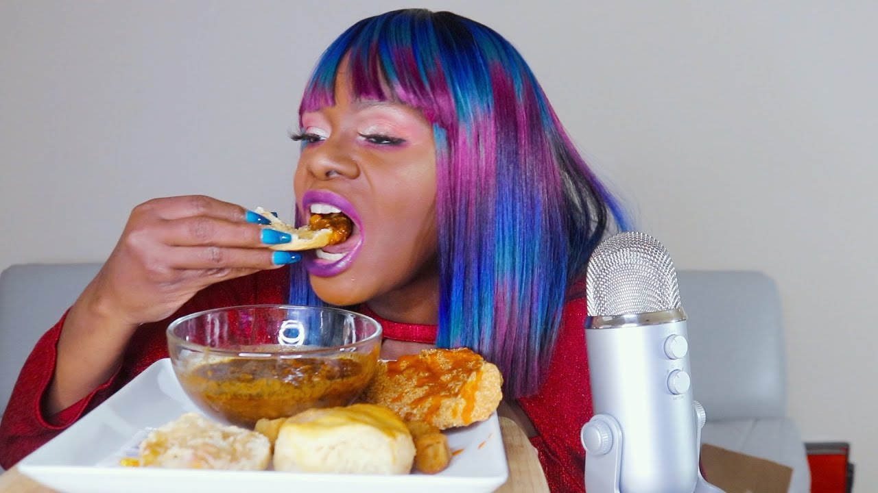 Not Giving It Up Until He Earn It | Homemade Biscuits Beans+Fried Fish ASMR Eating Sounds