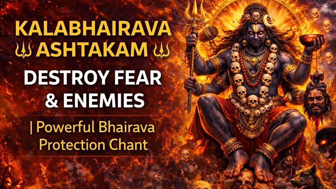 KALABHAIRAVA ASHTAKAM 🔱 Destroy Fear, Enemies & Negative Karma | Powerful Bhairava Protection Chant