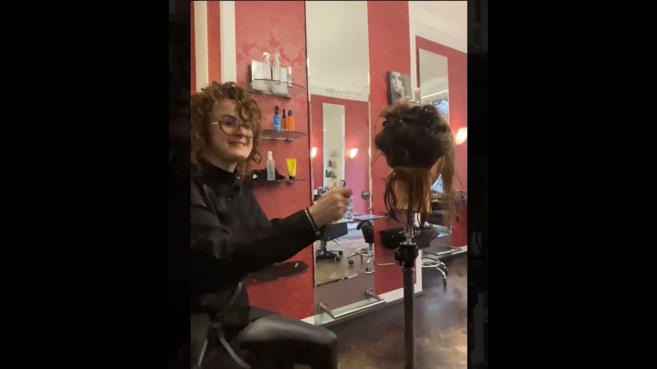 Calligraphy Cut Curls Seminar in Dresden mit Milena und Erfinder Frank Brormann