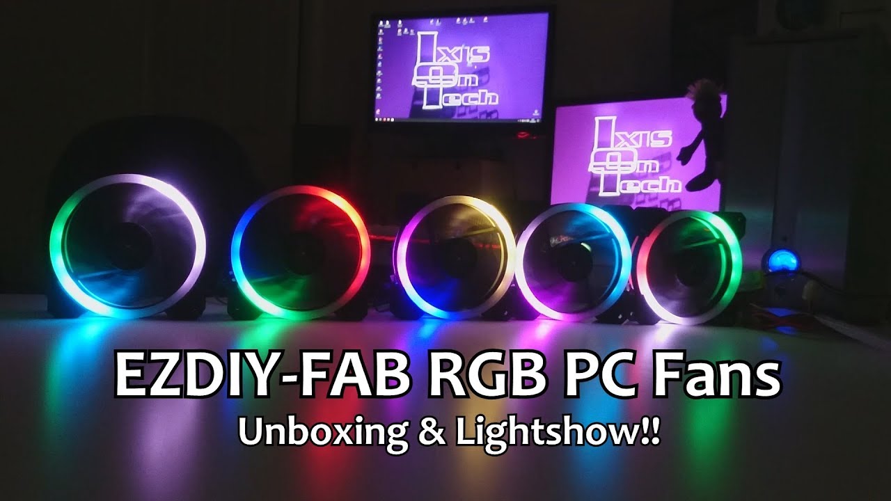 EZDIY-FAB RGB PC Fans - Unboxing & Lightshow!! (UK 2019)