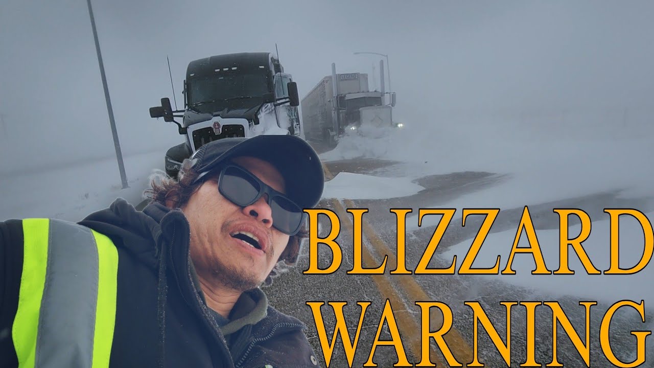 BLIZZARD WARNING ⚠️  REGWAY BORDER SOBRANG LAKAS NG HANGIN AT SNOW | PINOY BISDAK TRUCKER