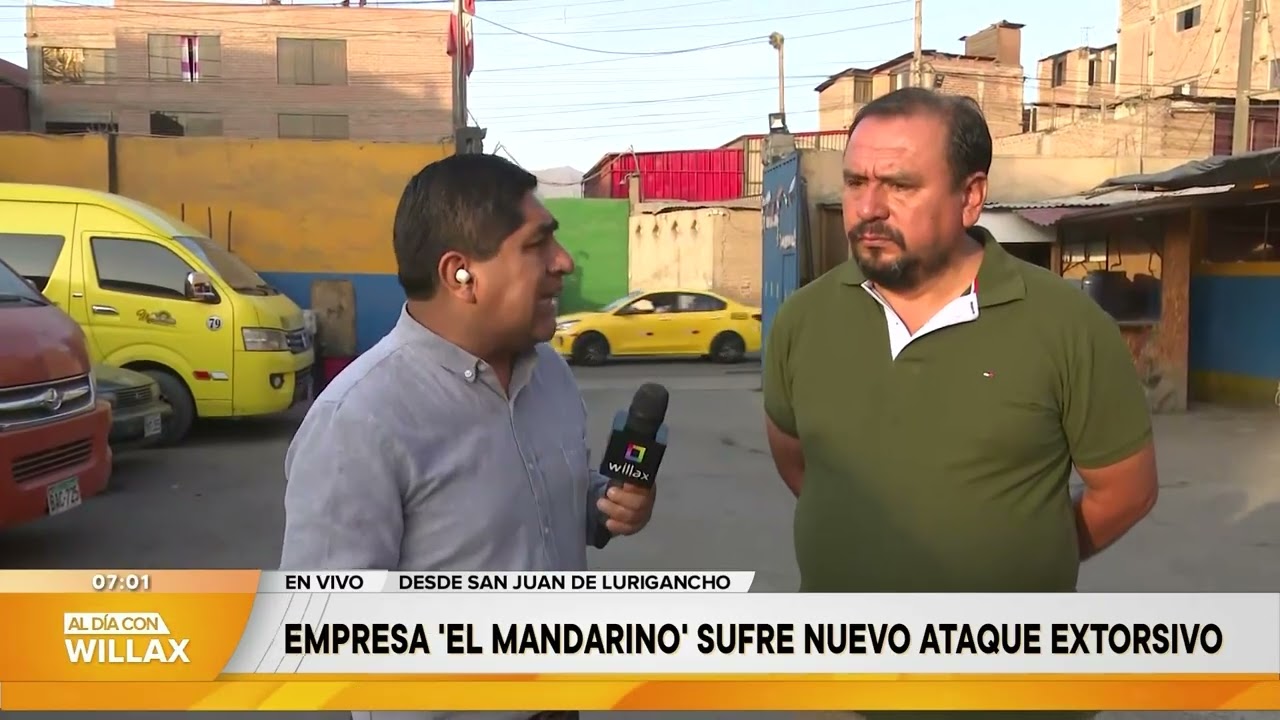 Al Día con Willax - FEB 05 - EMPRESA 'EL MANDARINO' SUFRE NUEVO ATAQUE EXTORSIVO | Willax