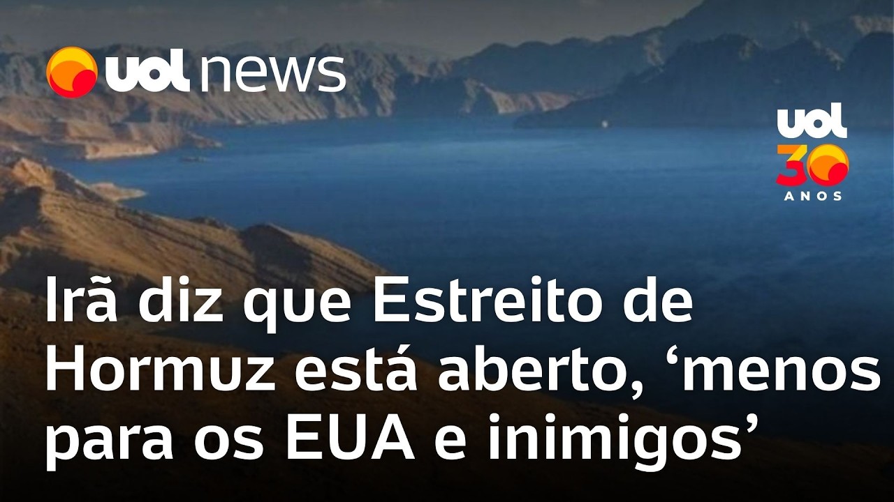 Irã rebate acusações e diz que Estreito de Hormuz está aberto, 'menos para os EUA e inimigos'