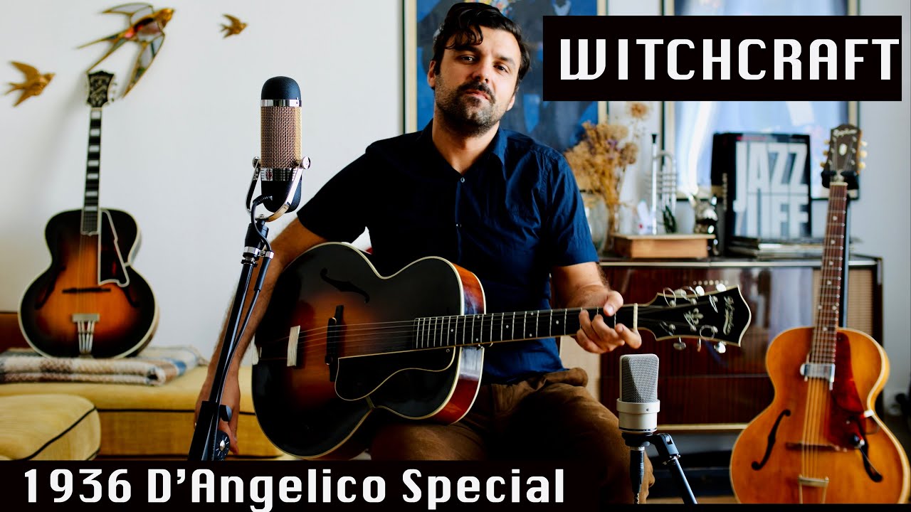 Witchcraft - Popularized by Frank Sinatra - Solo guitar take on vintage D'Angelico guitar