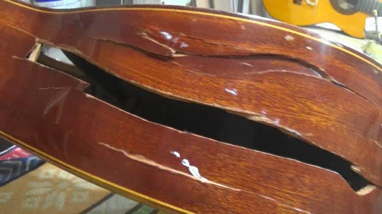 Reparación de una guitarra clásica muy estropeada. Segunda parte.