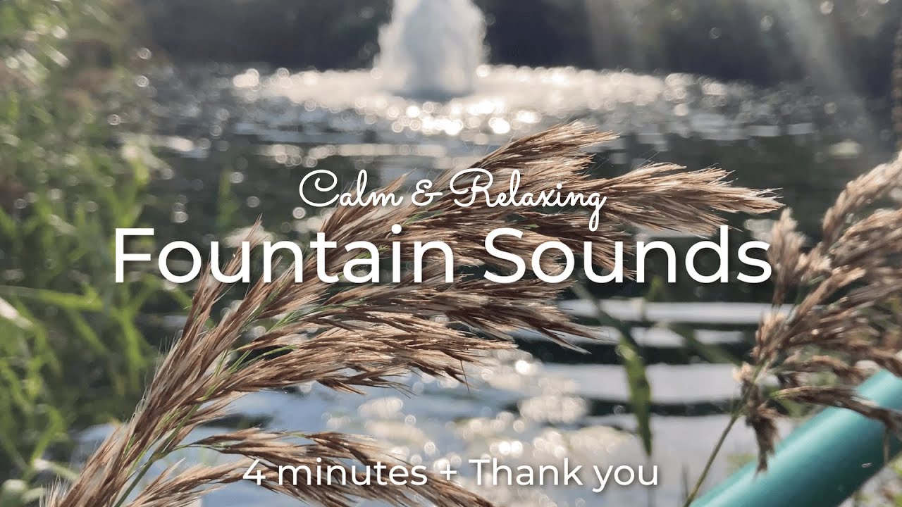Soundscape 🇬🇧 | Relaxing Fountain Sounds + BGM 🌾 