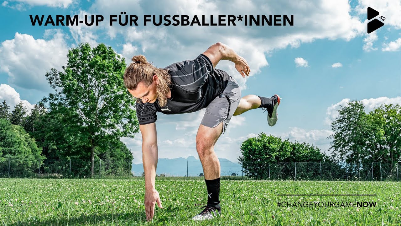 Ein komplettes Warm-Up für Fußballspieler*innen vor dem Fußballtraining