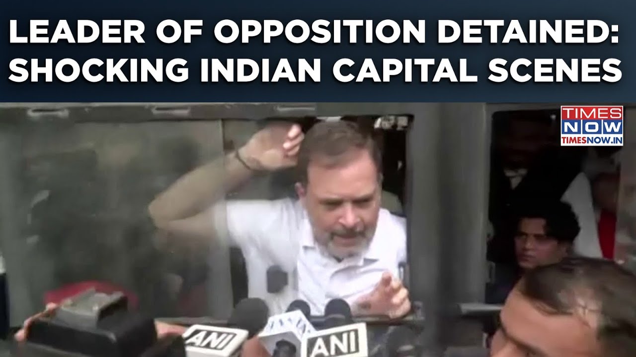 Rahul Gandhi Detained By Delhi Police: Watch I.N.D.I.A March On ECI| Shocking Crackdown On Protest