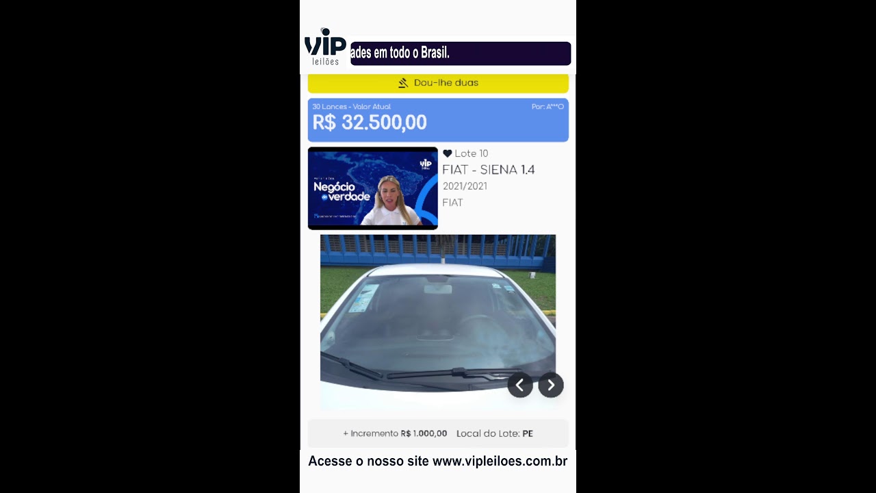 Vip Leilões convidou você