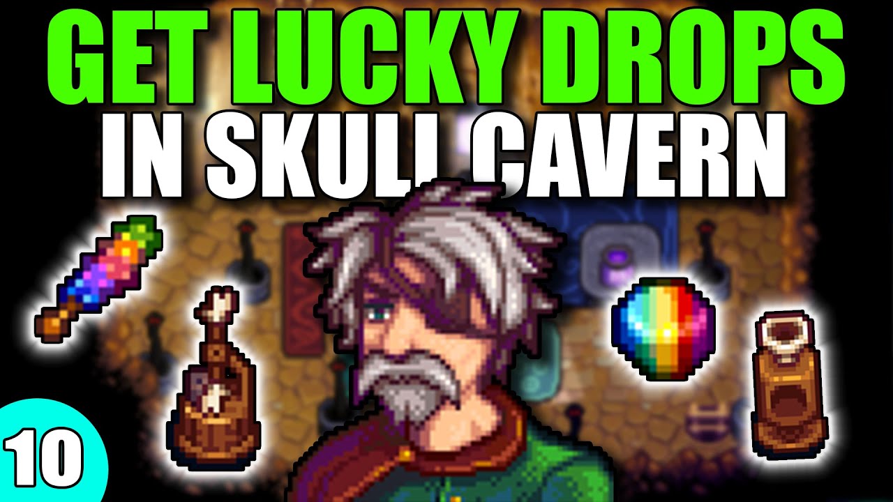 How to get LUCKY drops in Skull Cavern | 100% Completion Stardew Valley Lets Play