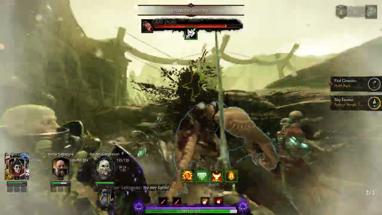 (Vermintide 2) My Favorite Grail Knight Build -  Forsaken Temple - Cataclysm