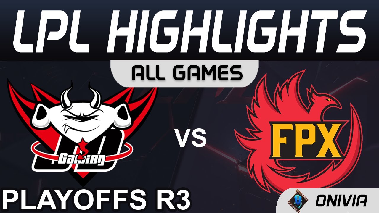 JDG vs FPX Highlights ALL GAMES LPL Spring Playoffs R3 2021 JD Gaming vs FunPlus Phoenix by Onivia