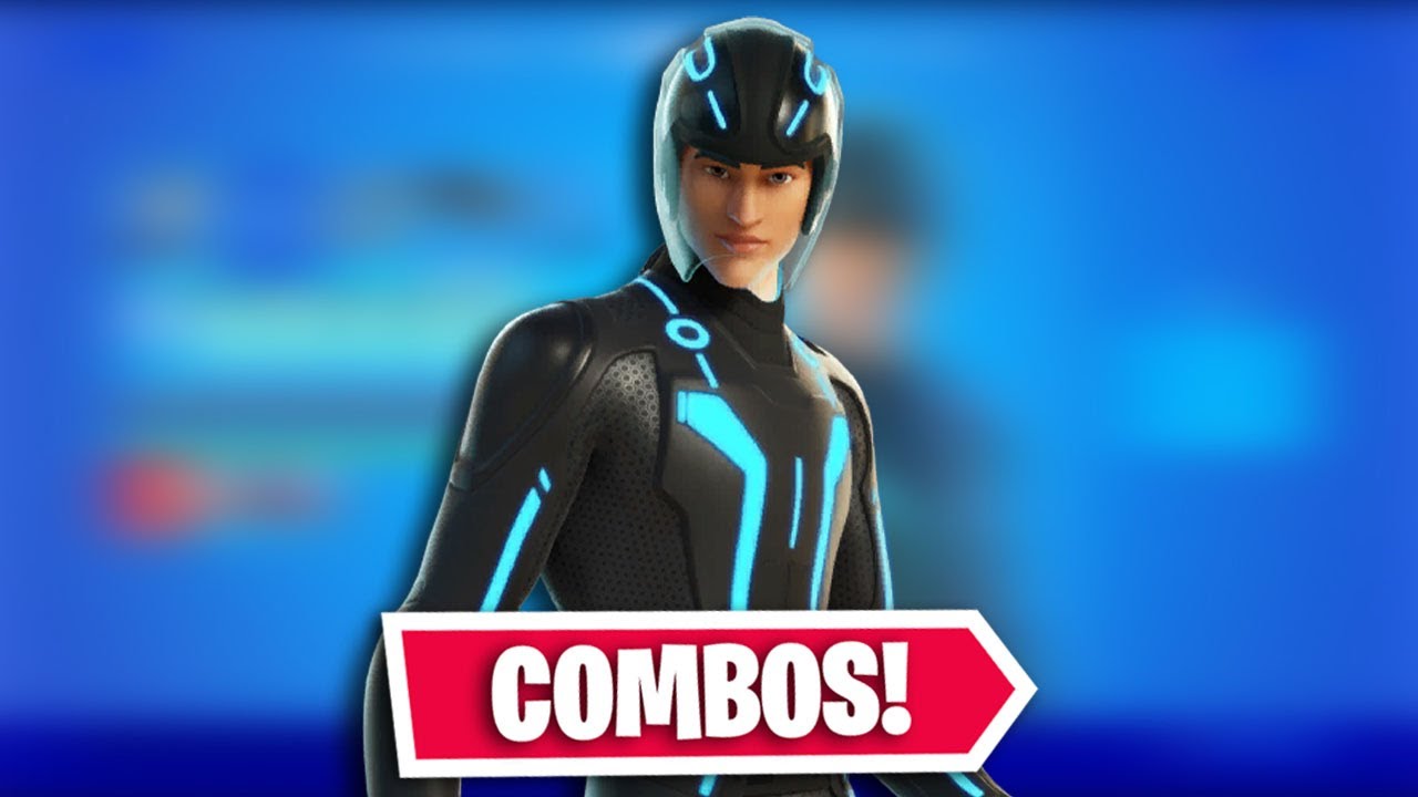 FORTNITE TRON SKIN COMBOS IN LESS THAN A MINUTE! #Shorts