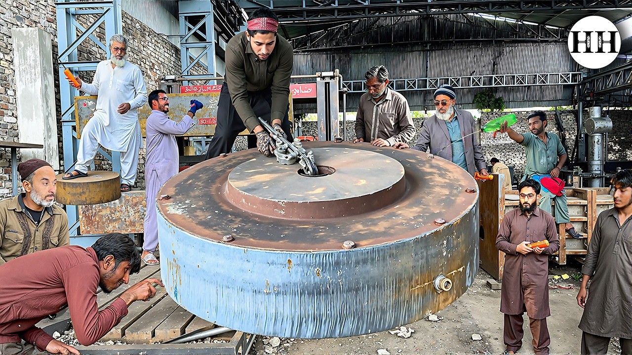 Avengers Machining process of 2000KG Industrial Project with 100yrs old Webster & Bennett