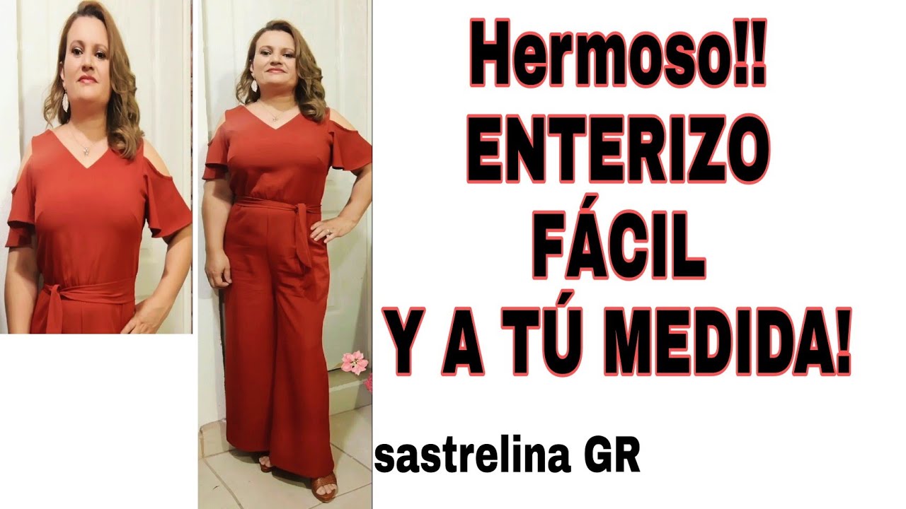 ENTERIZO con elástico en cintura y manga hombro descubierto tipo campana