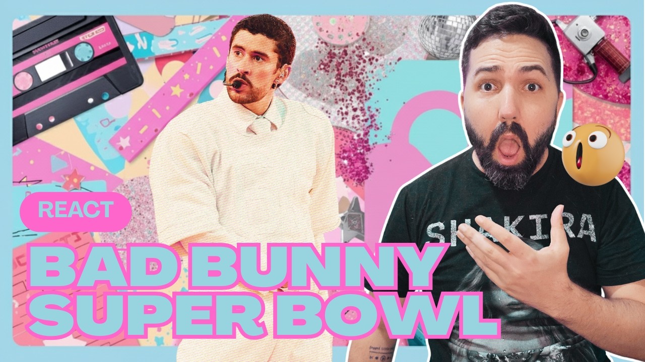 REACT | BAD BUNNY NO SUPER BOWL LX (COM LADY GAGA E RICKY MARTIN)