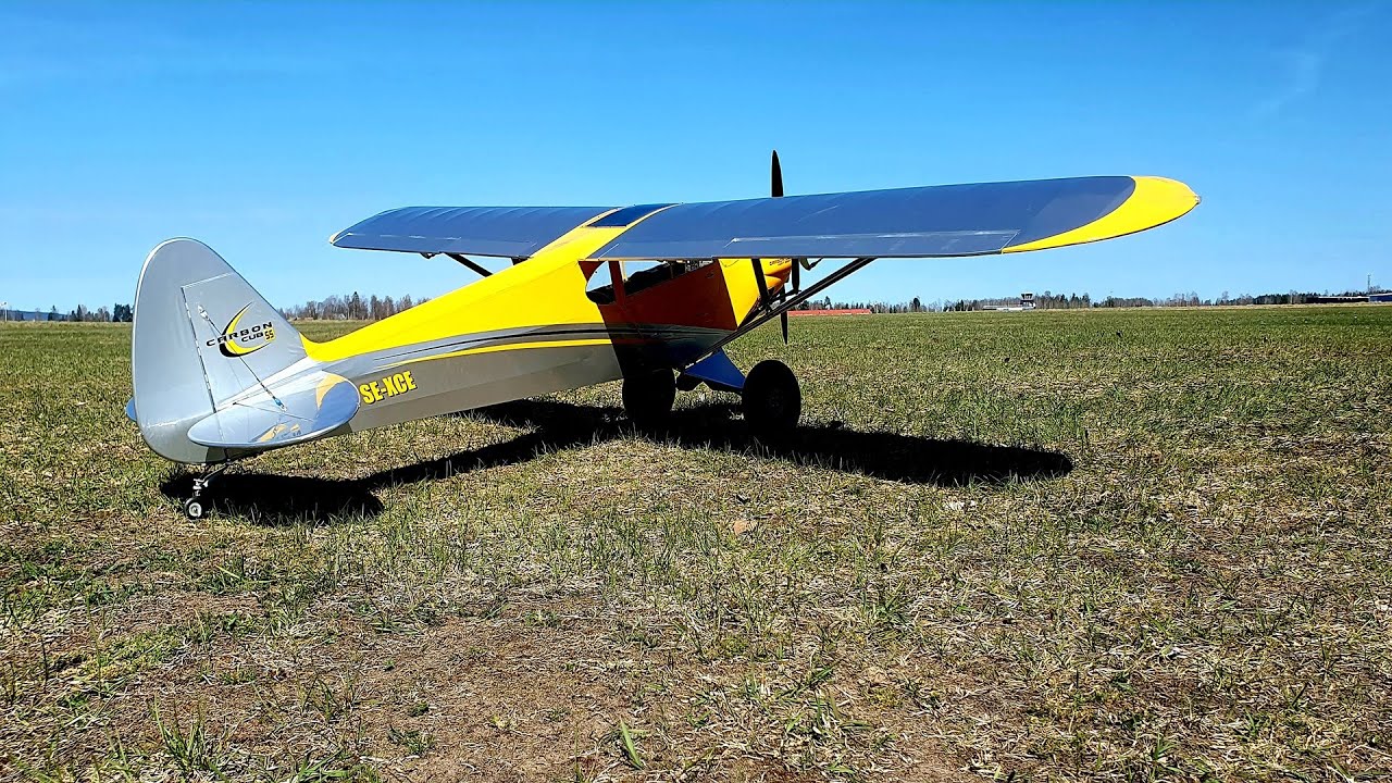 Hangar 9 Carbon Cub 15CC - Heat shield test