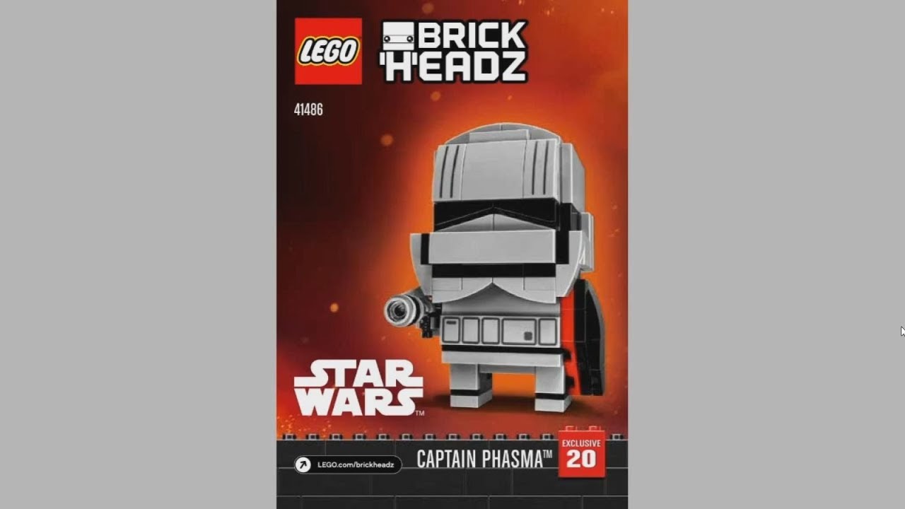 2017 LEGO BrickHeadz 41486 Captain Phasma - instruction timelapse
