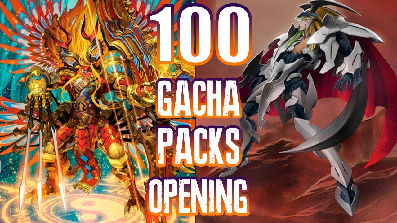 Открываем 100 гач. Opening 100 gacha packs of set Clash of the Knights & Dragons. Vanguard ZERO.