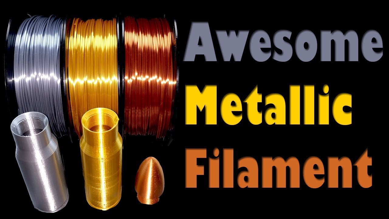 MIKA3D Gold Silver and Copper Silk PLA Filament Prints Using the CR-10 and MP Mini Delta