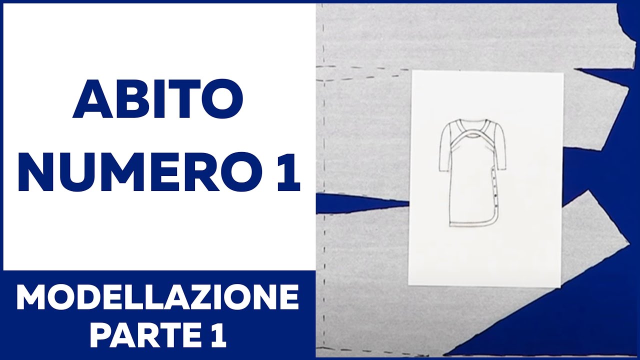 Abito numero 1 del libro 1000 dresses. Modellazione e trasformazione cartamodello base. Parte 1
