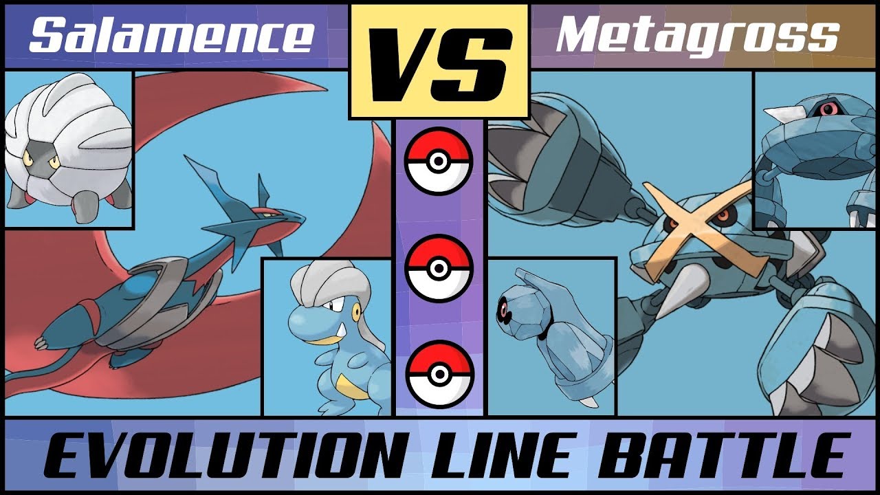MEGA SALAMENCE vs. MEGA METAGROSS - Pseudo Legends (Pokémon Sun/Moon)