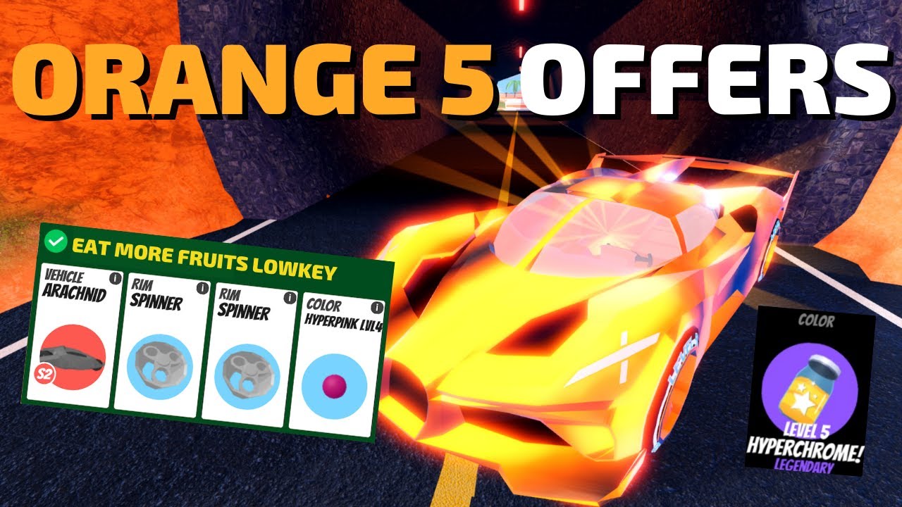What People OFFER for a OG HyperORANGE LVL5 in 2023 (Roblox Jailbreak)