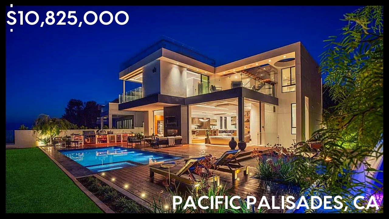 $10,825,000 LUXURY REAL ESTATE TOUR - PACIFIC PALISADES, CA
