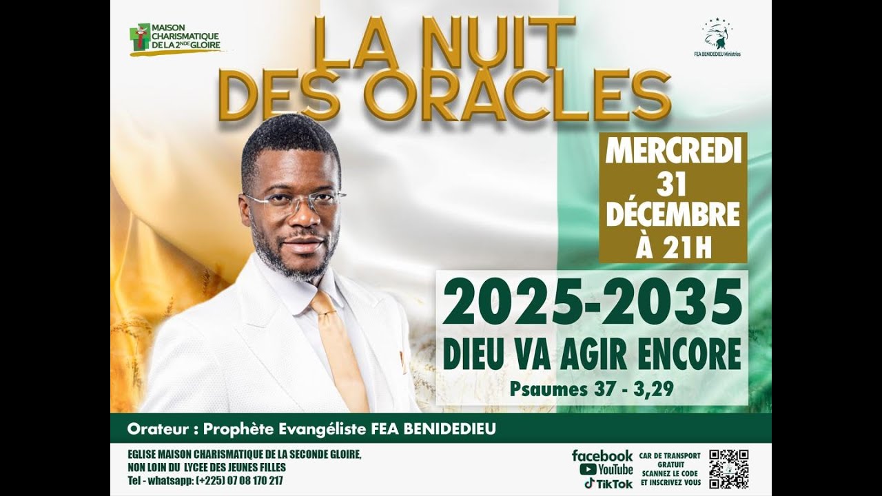 LA NUIT DES ORACLES | 31/12/2025 | FEA BENIDEDIEU