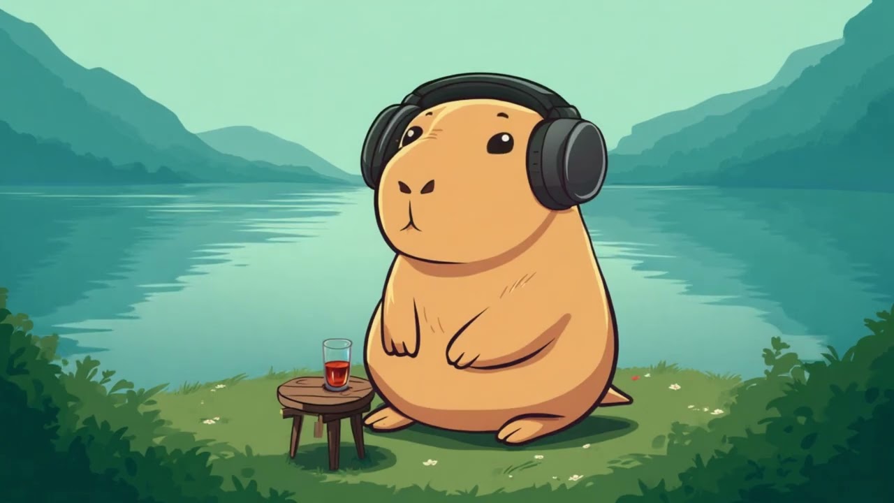 Sunny Lakeside — Calm Background Music by the Water | Lofi Jazz | Capy Radio #lofi