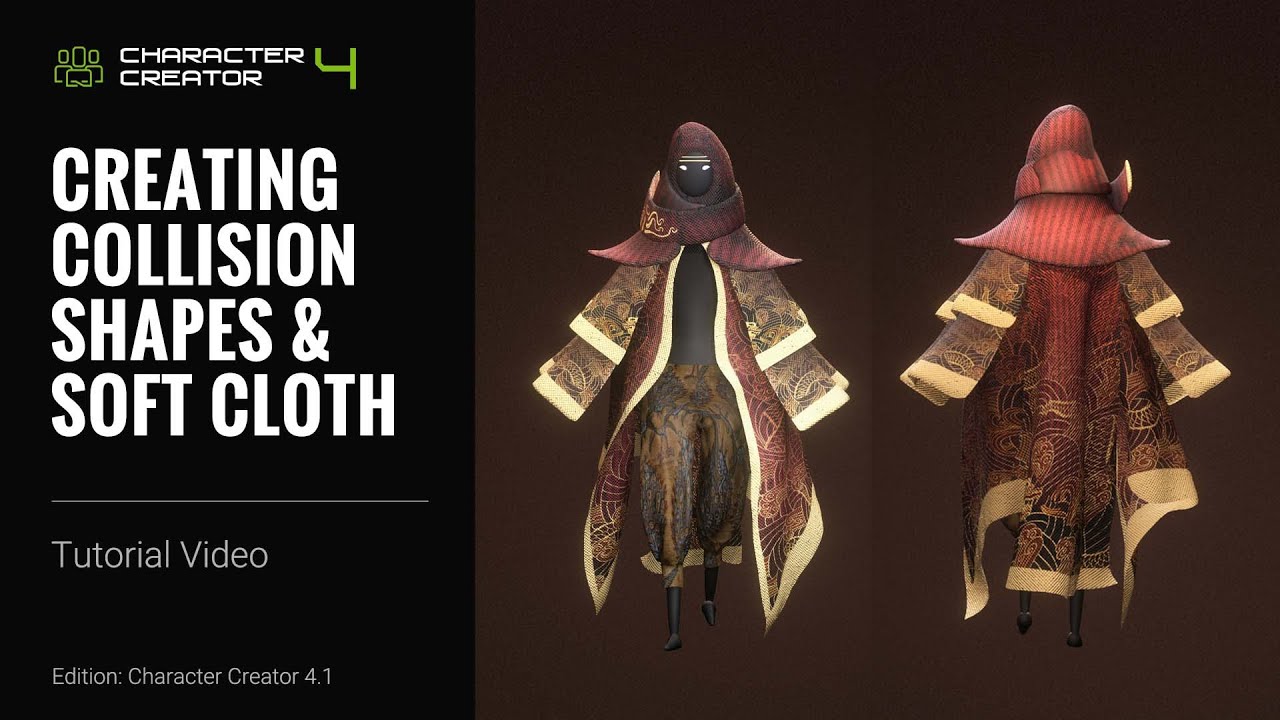 Character Creator 4 Tutorial - Creating Collision Shapes & Soft Cloth for Humanoid Characters