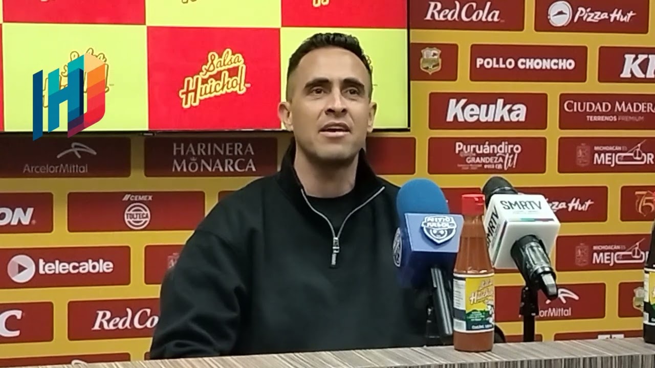 ✨ Gabino Velasco auxiliar de Club Atl&eacute;tico Morelia ❤️💛 se&ntilde;ala que lo rescatable fue la victoria. 
