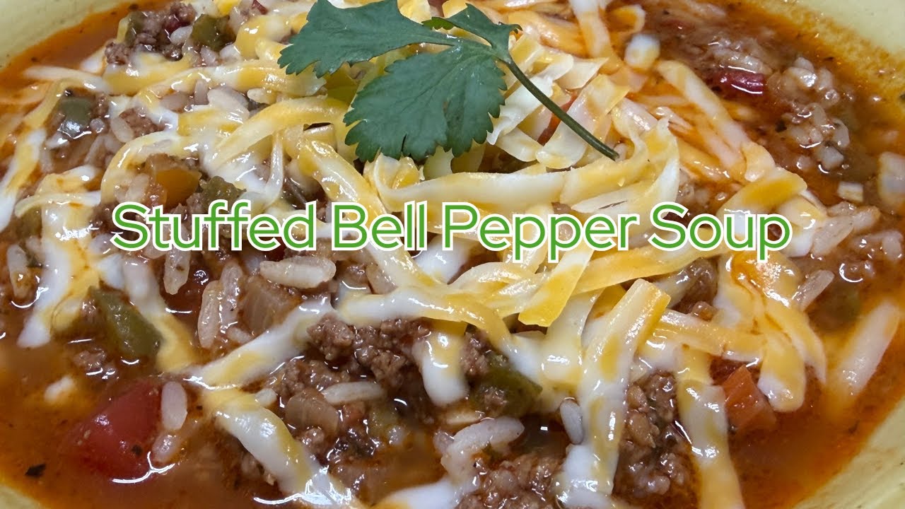 Stuffed Bell Pepper Soup | All the Flavor Without the Work