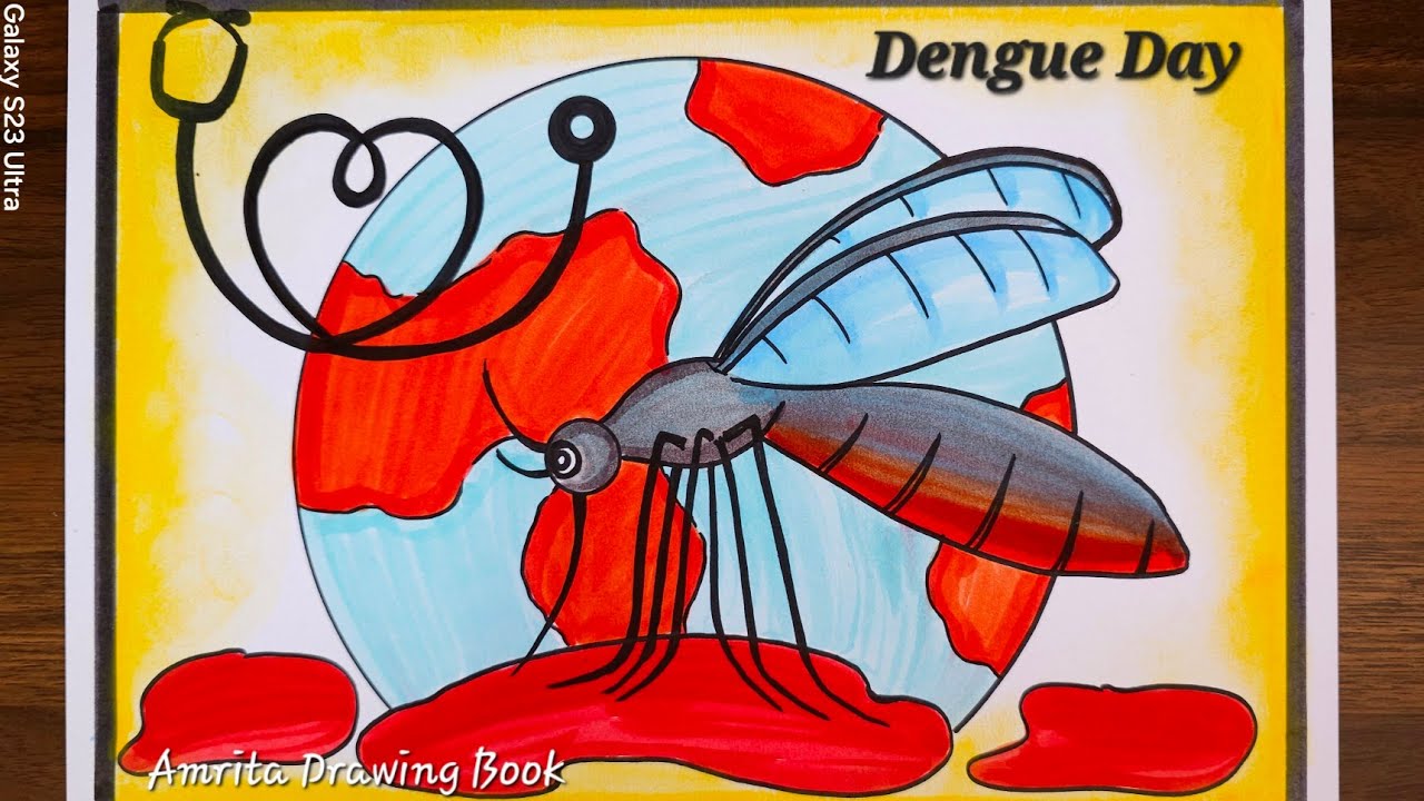 National Dengue Day Poster Drawing |Dengue Awareness Drawing |How to prevent Dengue/Malaria Drawing