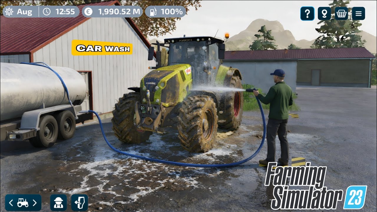 Fs 23 Washing Dirty Tractor ? Farming Simulator 23 ! Timelapse #fs23 