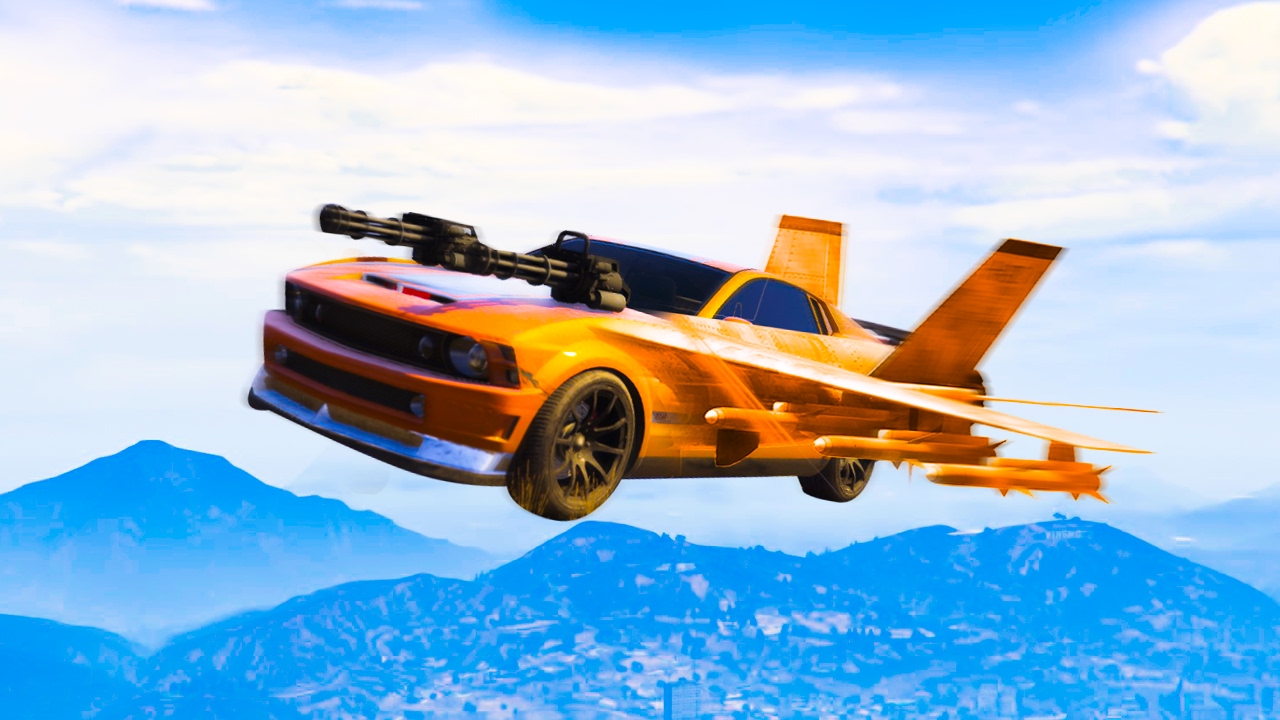 UNBELIEVABLE AIR CAR DESTROYER! (GTA 5 Funny Moments)