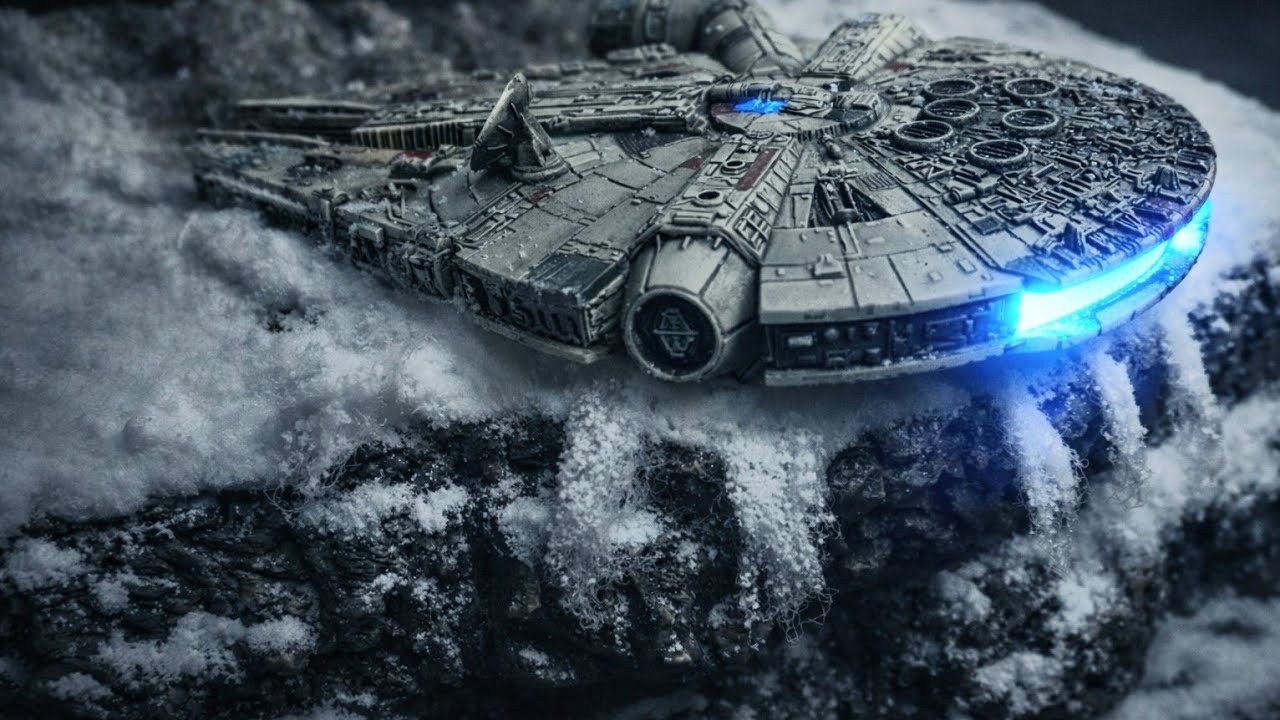 I Made a Millennium Falcon Diorama (With Lighting Effects)
