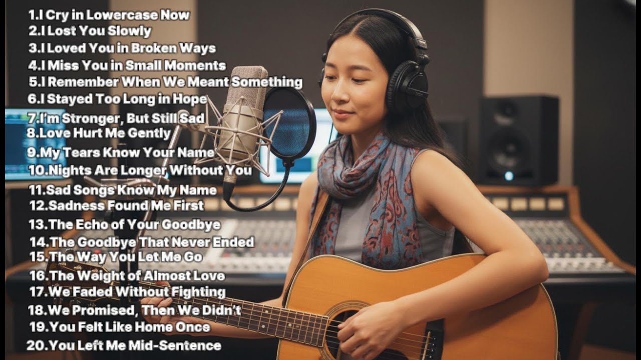 I cry in lowercase now (full album) | sad acoustic heartbreak songs ♡ | Kong Lyrics