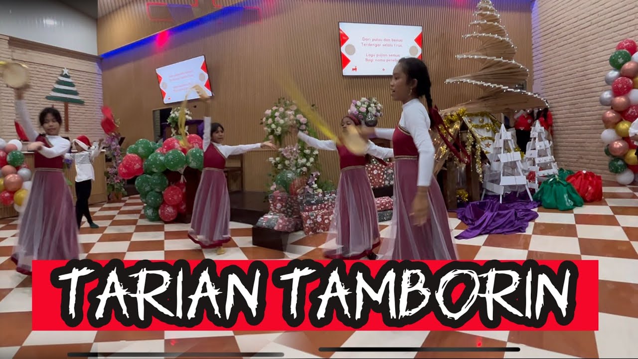 tarian tamborin anak sekolah minggu & remaja GKPB Tiberias Bali