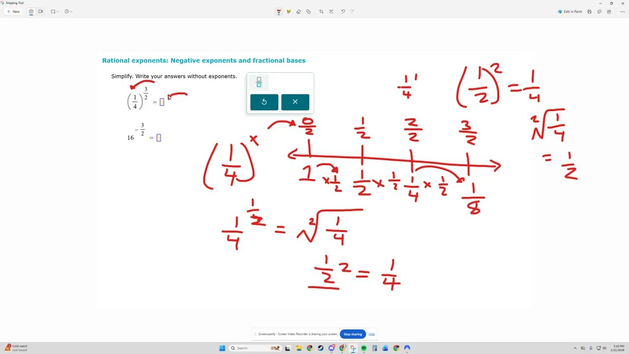 Rational Exponents  Negative Exponents and Fractional Bases