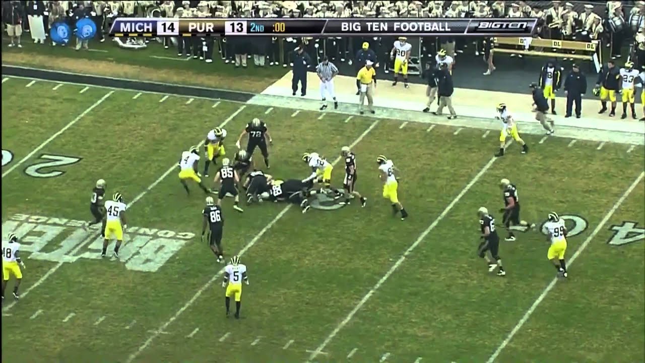 Michigan VS Purdue Football 2010 Full Game Offensive and Defensive Highlights HD 1080p