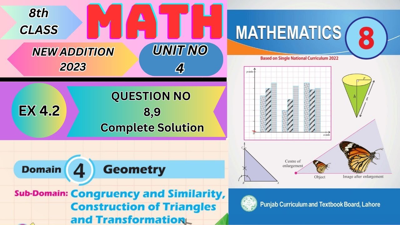 Exercise 4.2 Q#8,9 Class 8 Math  Easy Step-by-Step Solutions (New Book)