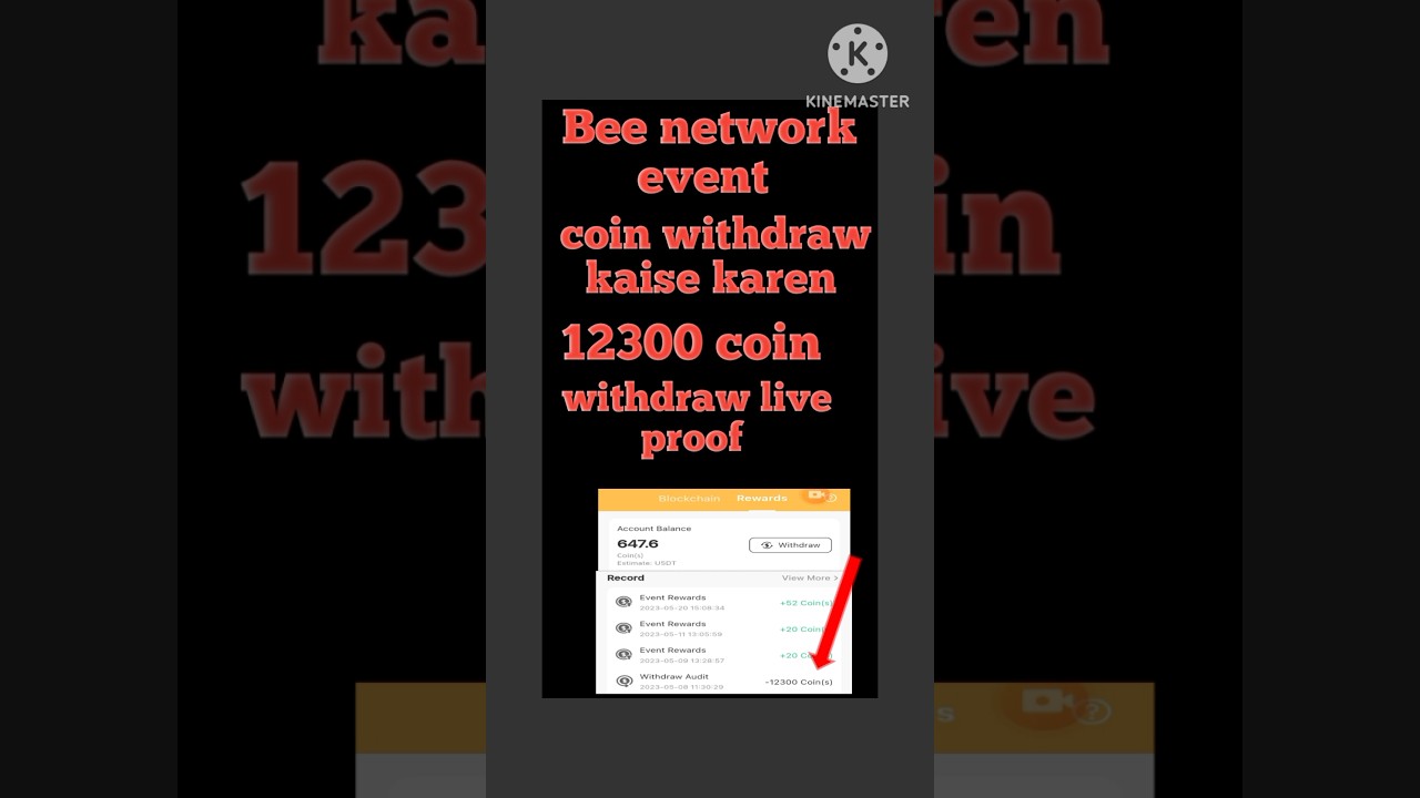 Bee network event coin withdraw kaise karen   #youtoubeshorts #cryptocurrency