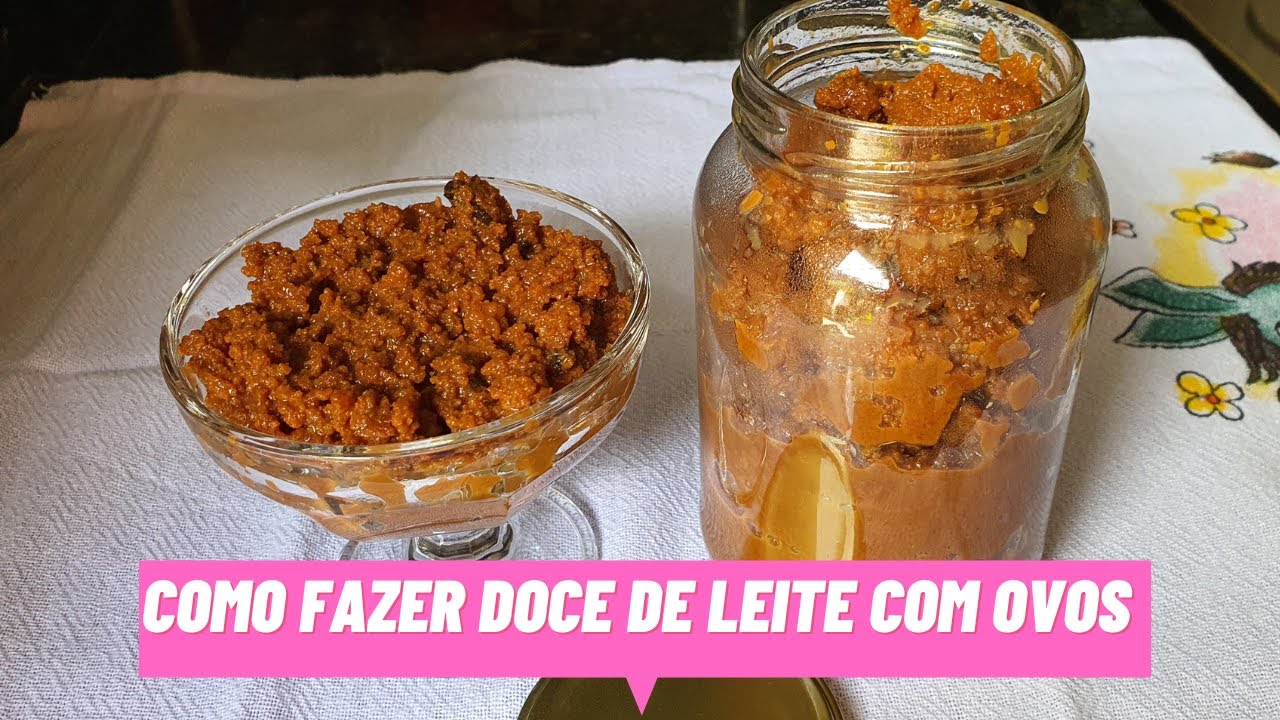 Doce de leite com ovos, receita da minha mãe. 😍 #canalleialcantara #doce #receita