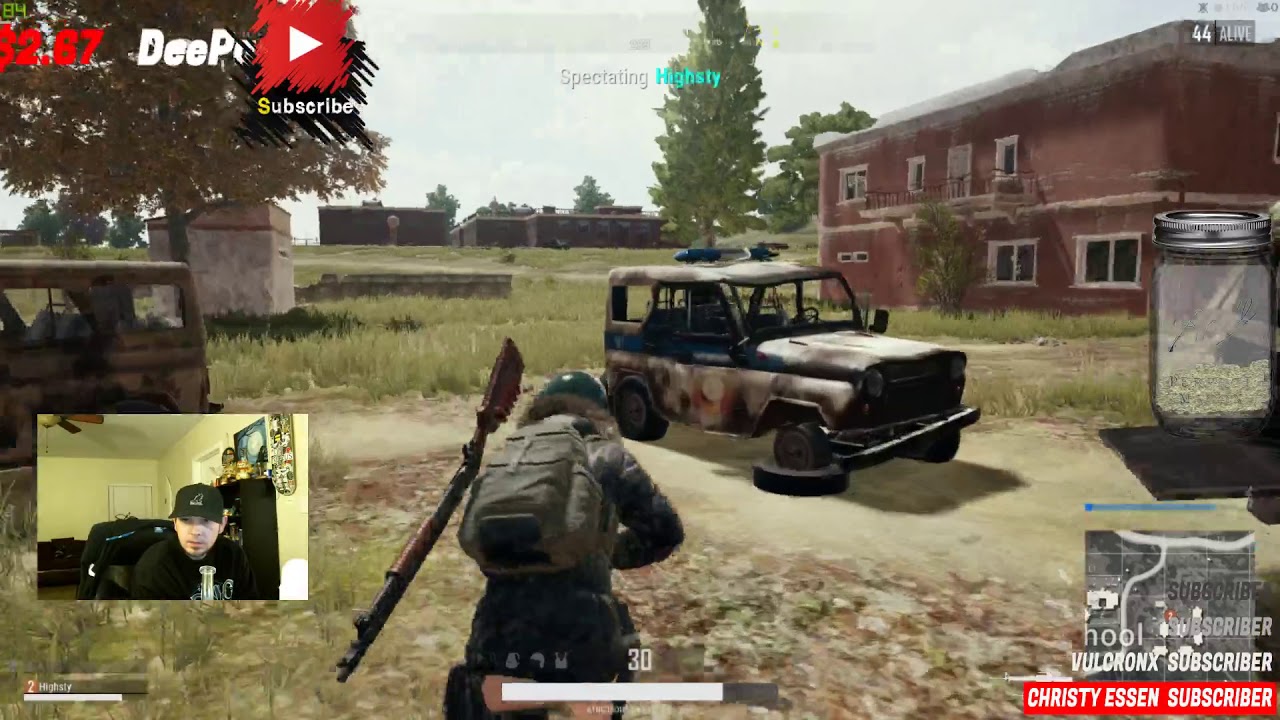 Murdering it  : Highsty : BATTLEGROUNDS : PUBG : BAKED AF : KING BONG 420