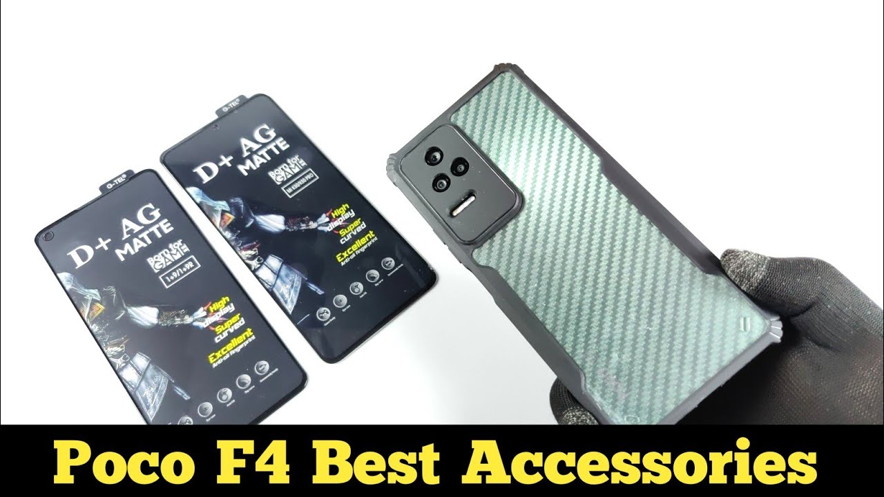 Poco F4 Best Rugged Back Cover | Best Tempered Glass & Back Protector