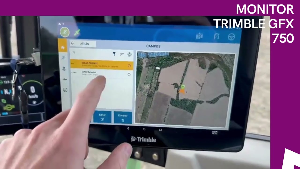 Tutorial Mapeo Digital de Malezas xarvio® - Monitor TRIMBLE GFX 750: Cargar prescripción