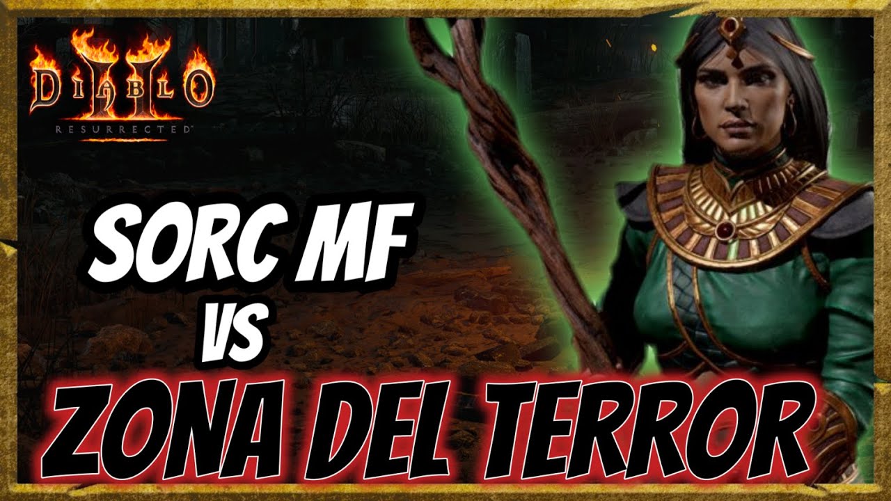💥DIABLO 2 R💥 | SORC MF vs RIOS EN LLAMAS + SANTUARIO + DIABLO en Zona de Terror