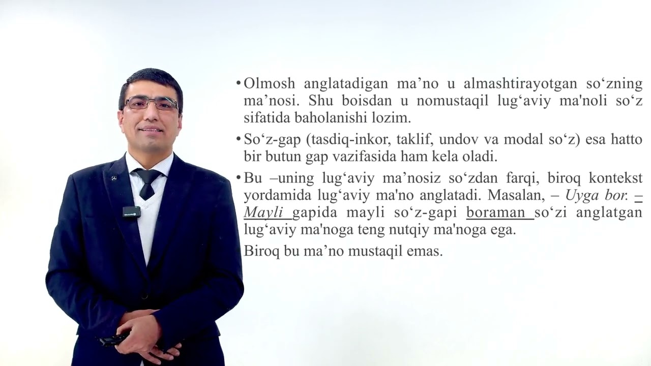 So'z turkumlari va ularni tasniflash tamoyillari