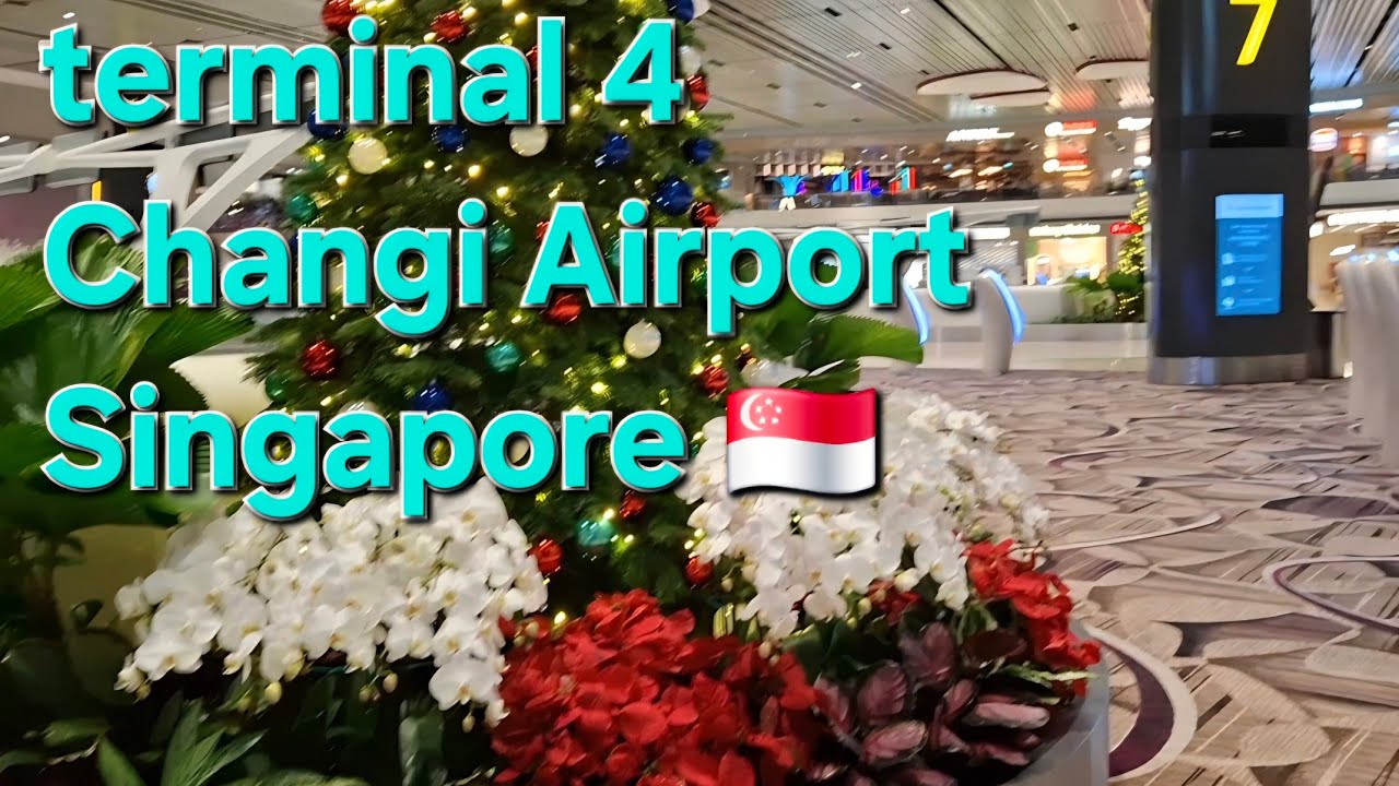 Vacation 2025 terminal 4 Changi Airport Singapore // walking tour #asmr #vacation 